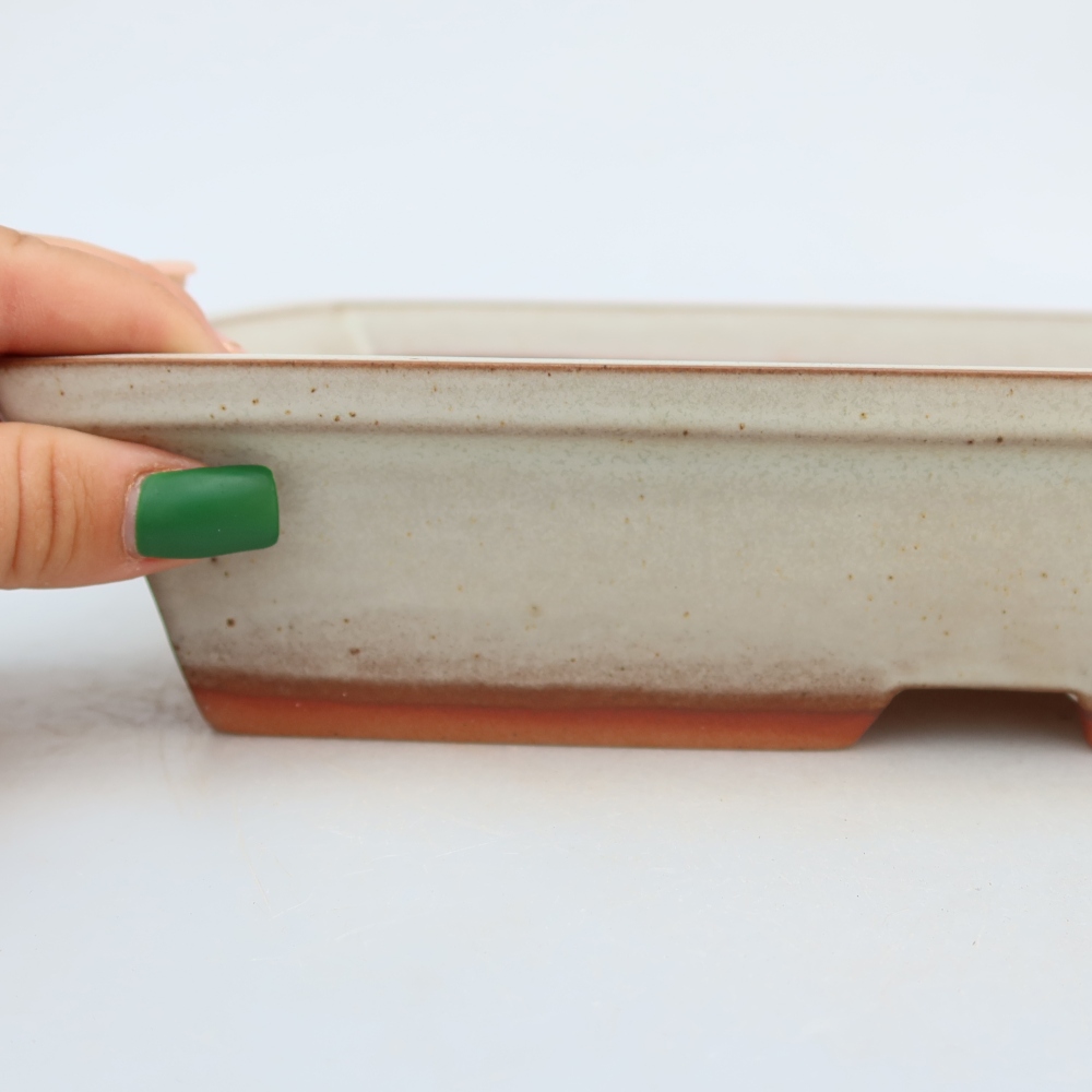 Keramická miska  26 x 19,5 x 5,5 cm, farba béžová