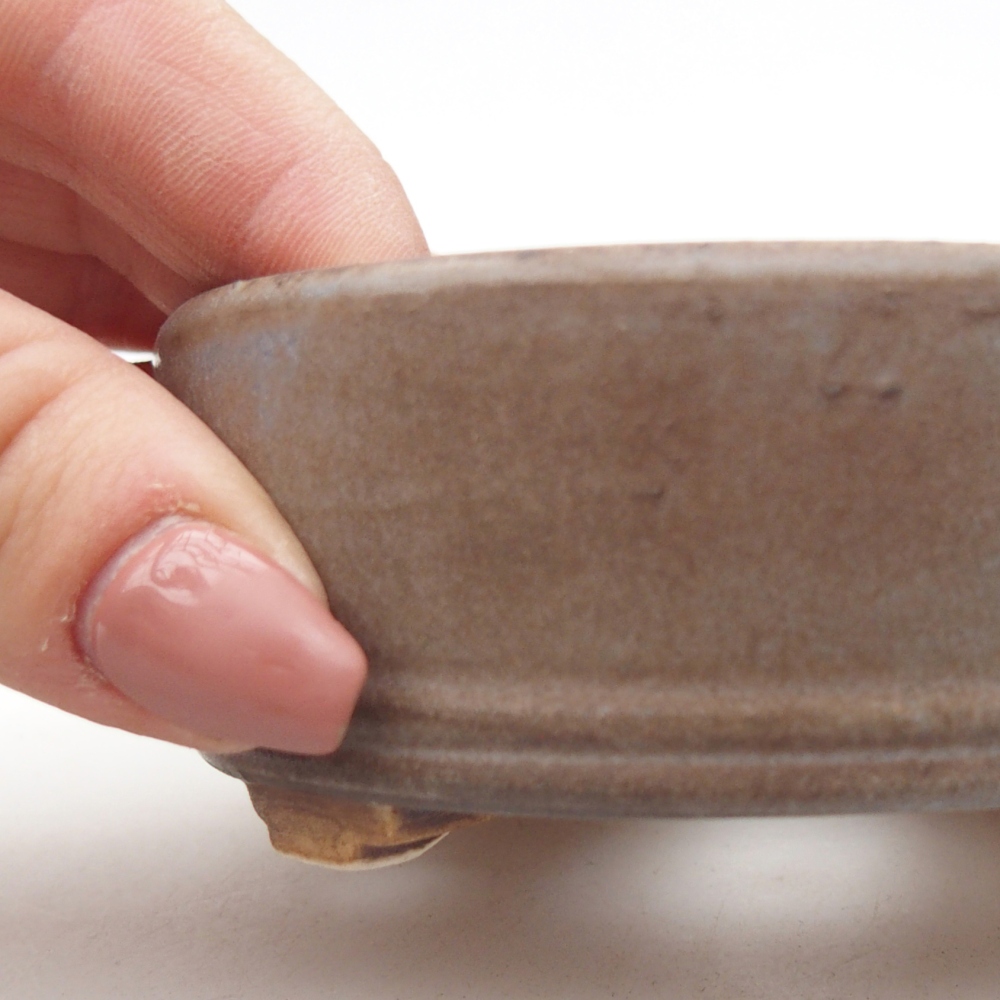 Keramická miska na bonsaje 9 x 9 x 3,5 cm, farba modrá