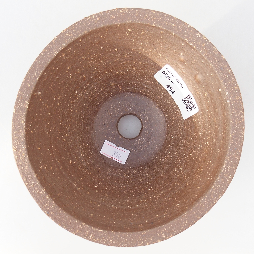 Keramická miska na bonsaje 15 x 15 x 9 cm, hnedá