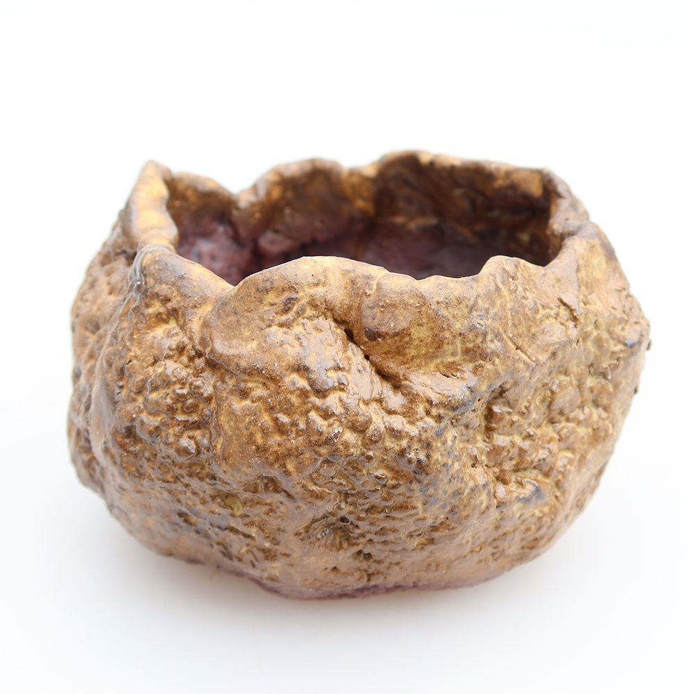 Keramická škrupina  6,5 x 5 x 6 cm, farba hnedá