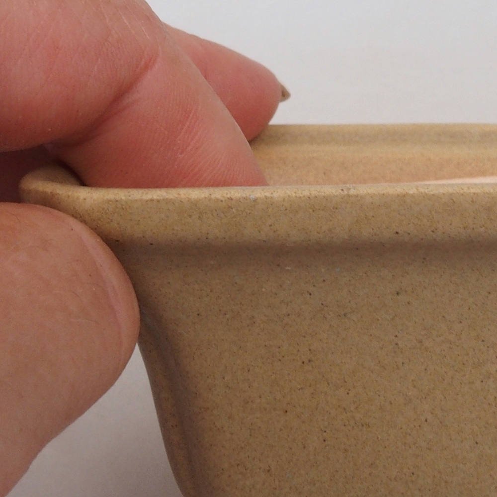 Mini bonsai miska 7,5 x 7,5 x 4,5  cm, farba hnedá