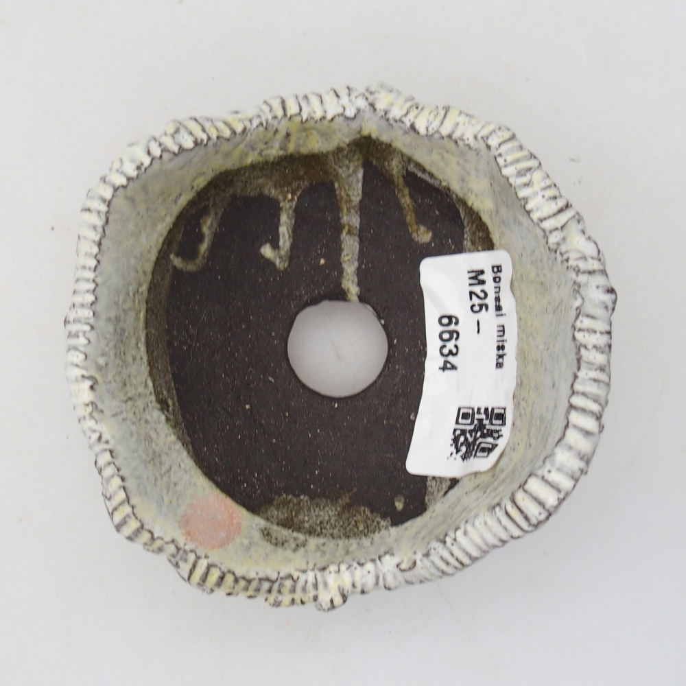 Keramická mušľa 8,5 x 8,5 x 5 cm , farba biela