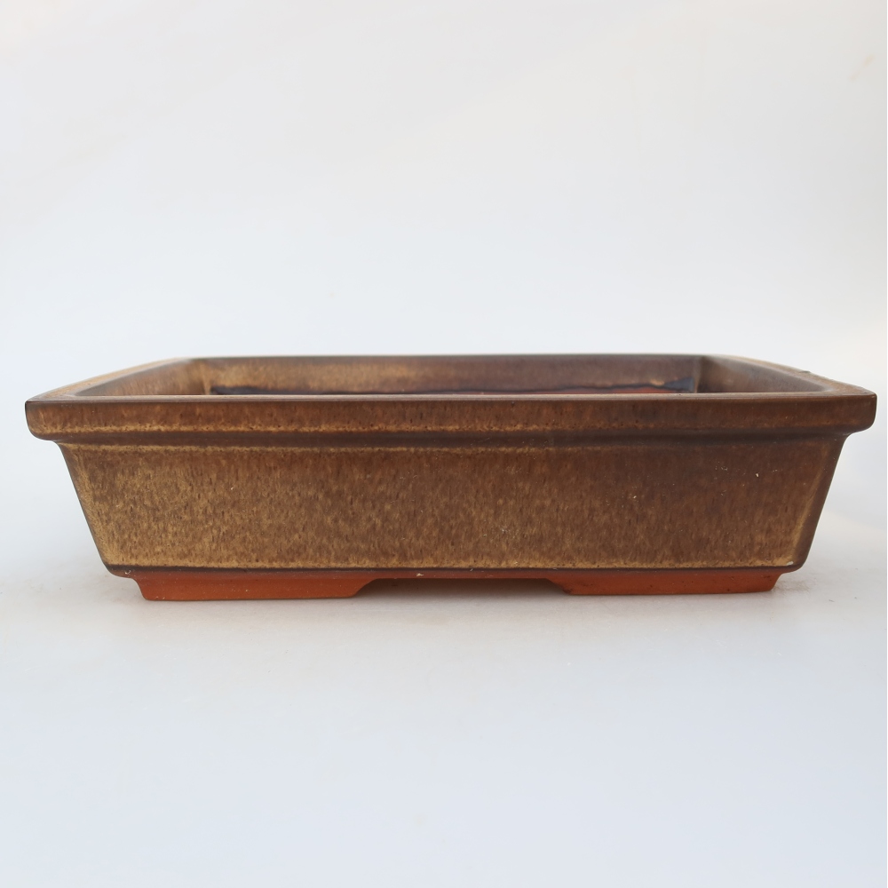 Keramická miska  25,5 x 19 x 6,5 cm, farba hnedá