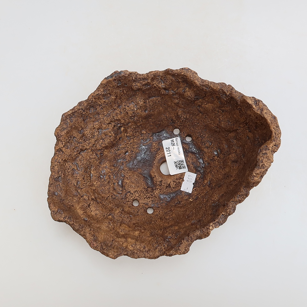 Keramická škrupina 20 x 16 x 14 cm, farba hnedá