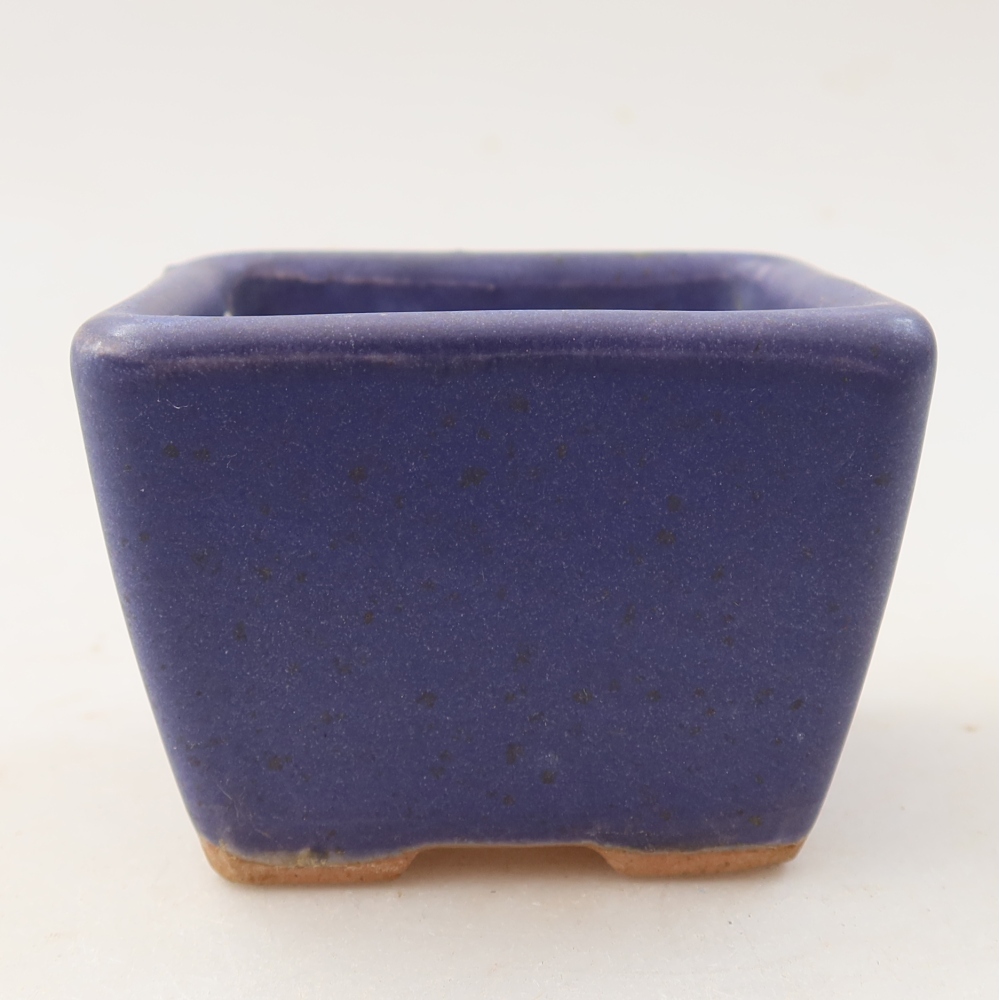 Keramická miska na bonsai 6,5 x 6,5 x 5 cm, farba fialová