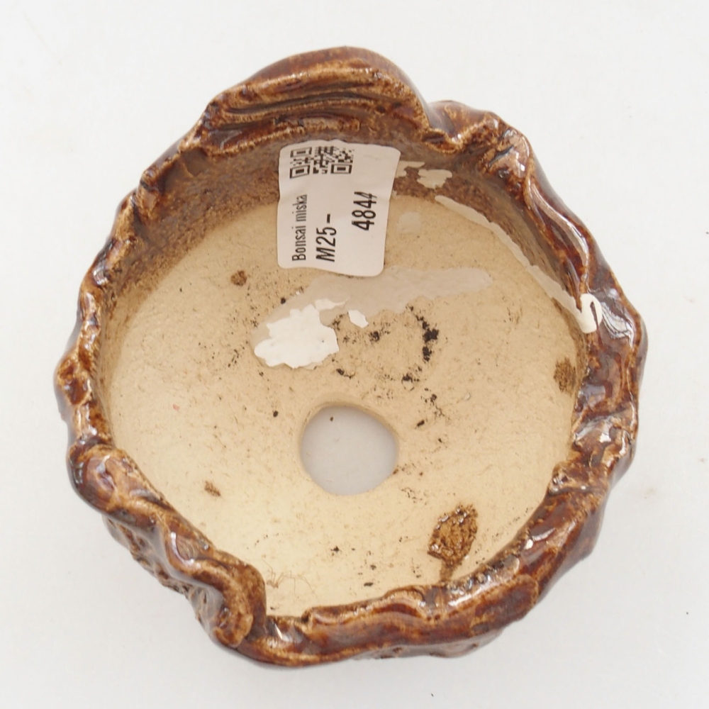 Keramická škrupina 7 x 7 x 7,5 cm, farba hnedá