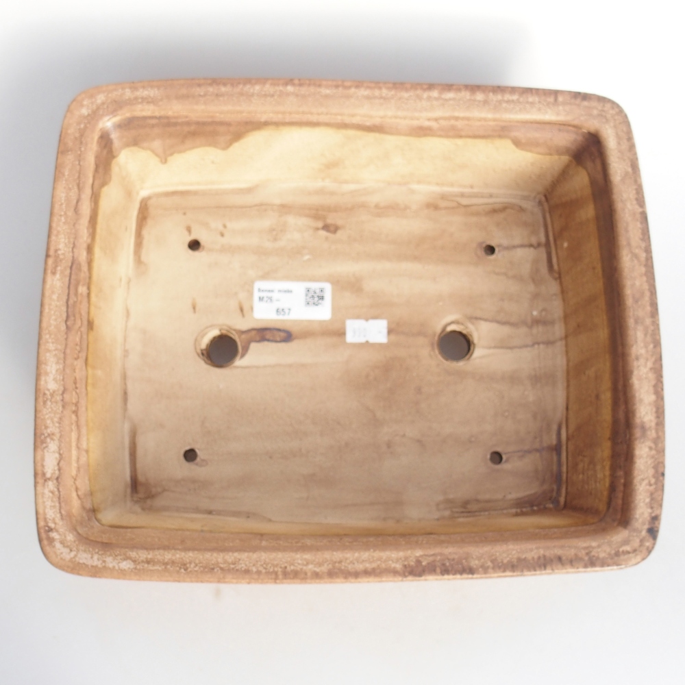 Keramická miska na bonsaje 29,5 x 24,5 x 8 cm, ružová