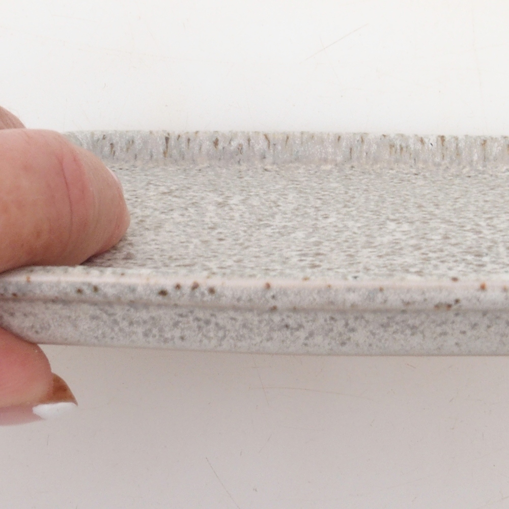 Keramická podmiska H17 -15,5 x 11 x 1 cm - béžová