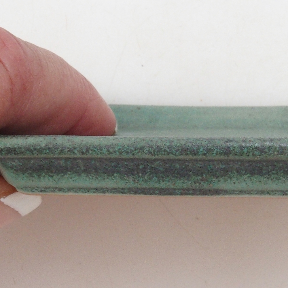 Keramická podmiska H01 - 11,5 x 8 x 0,5 cm - zelená
