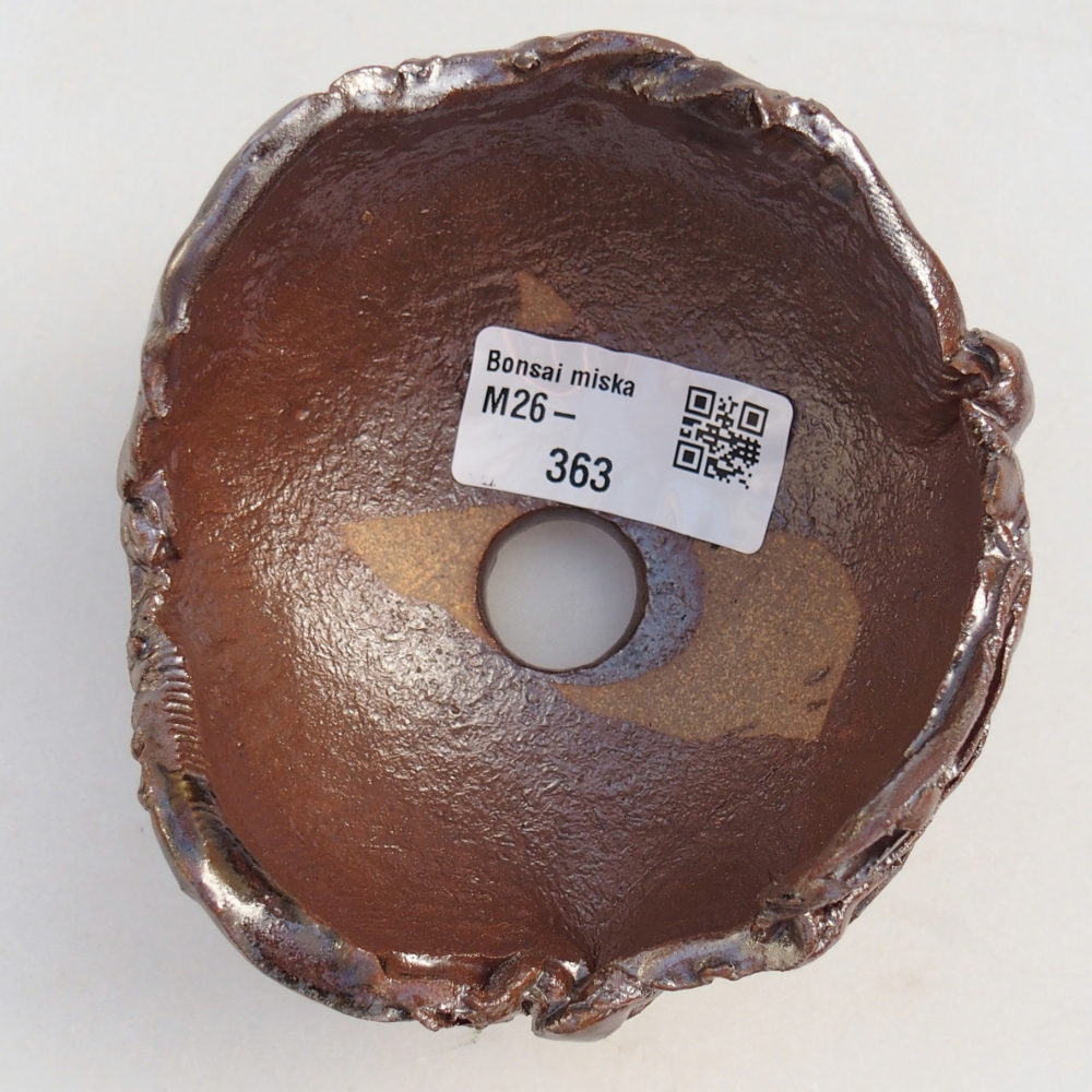 Keramická mušľa 10 x 9 x 7 cm , farba hnedá