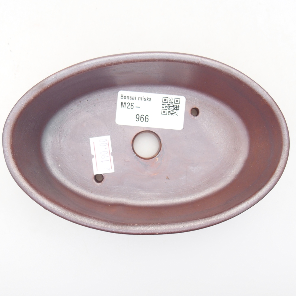 Keramická bonsajová miska 15 x 9,5 x 4 cm, farba kovu