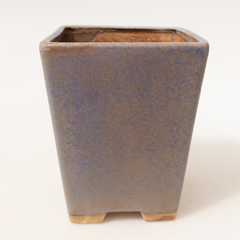 Keramická miska na bonsai 8,5 x 8,5 x 10,5 cm, farba modrá
