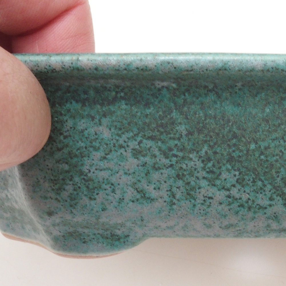 Bonsai miska H17 – 15 x 10 x 4 cm. - zelená