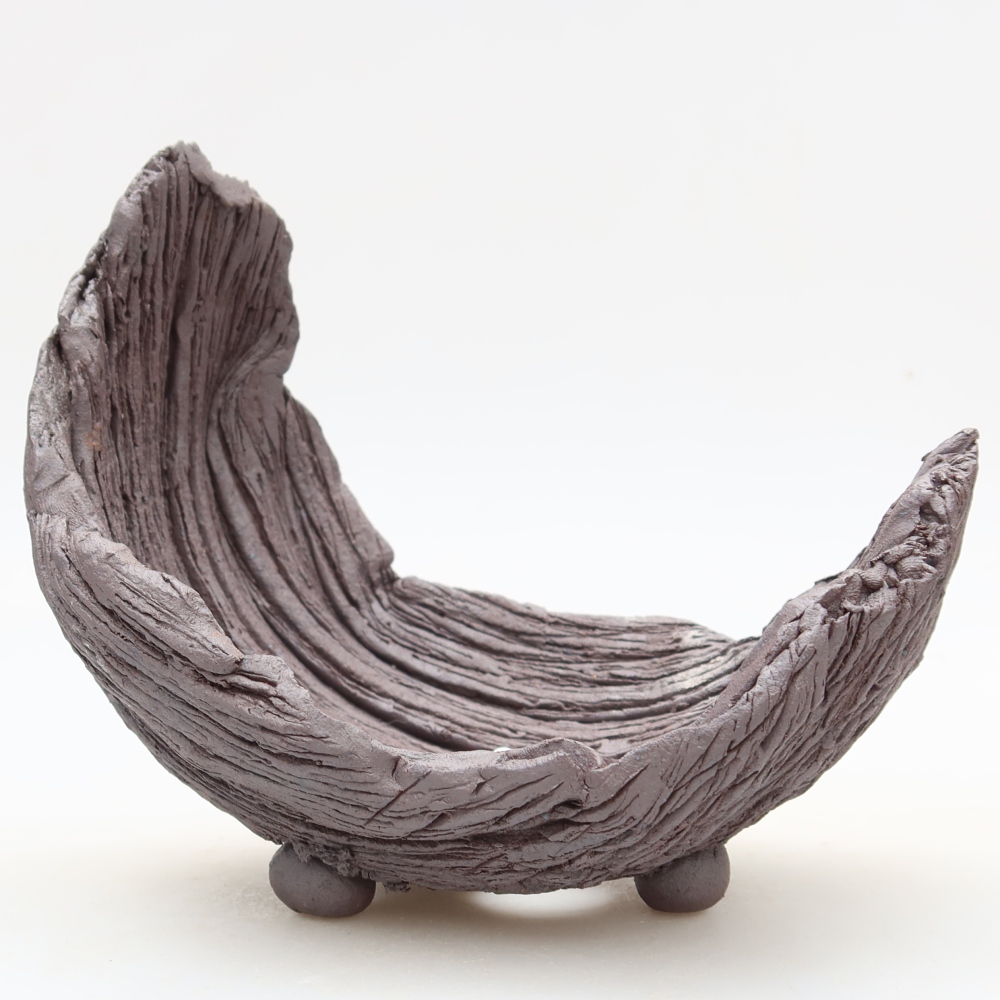 Keramická škrupina  15 x 11 x 14 cm, farba hnedá