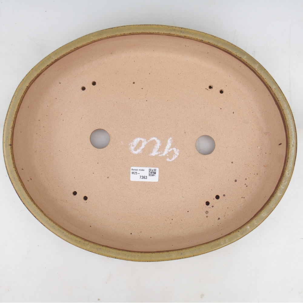 Miska na bonsaj 38,5 x 31 x 7,5 cm , farba žltá