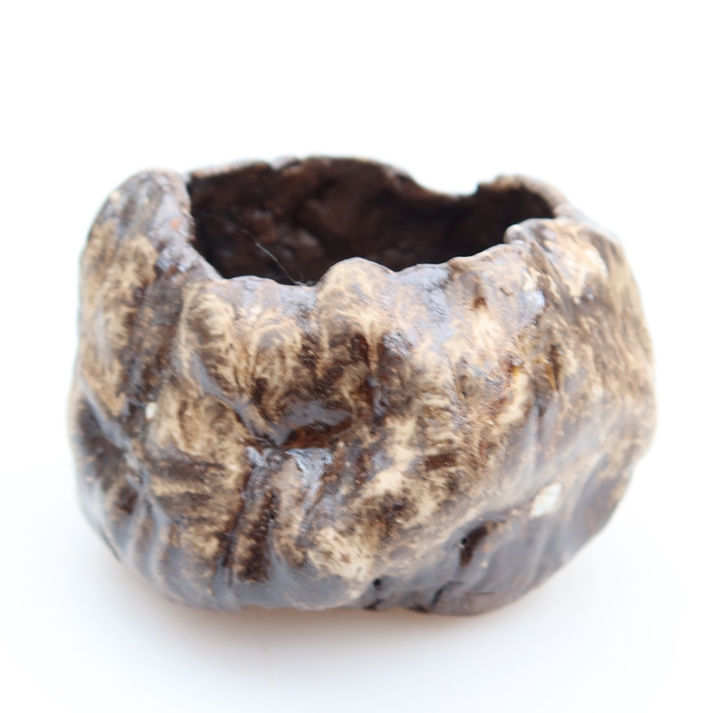 Keramická škrupina  5 x 5 x 6 cm, farba hnedá