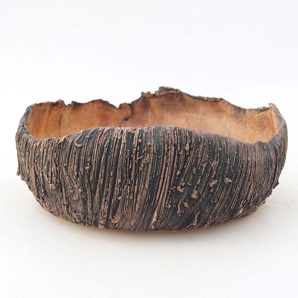 Keramická miska na bonsaje 13 x 13 x 6 cm, zelená