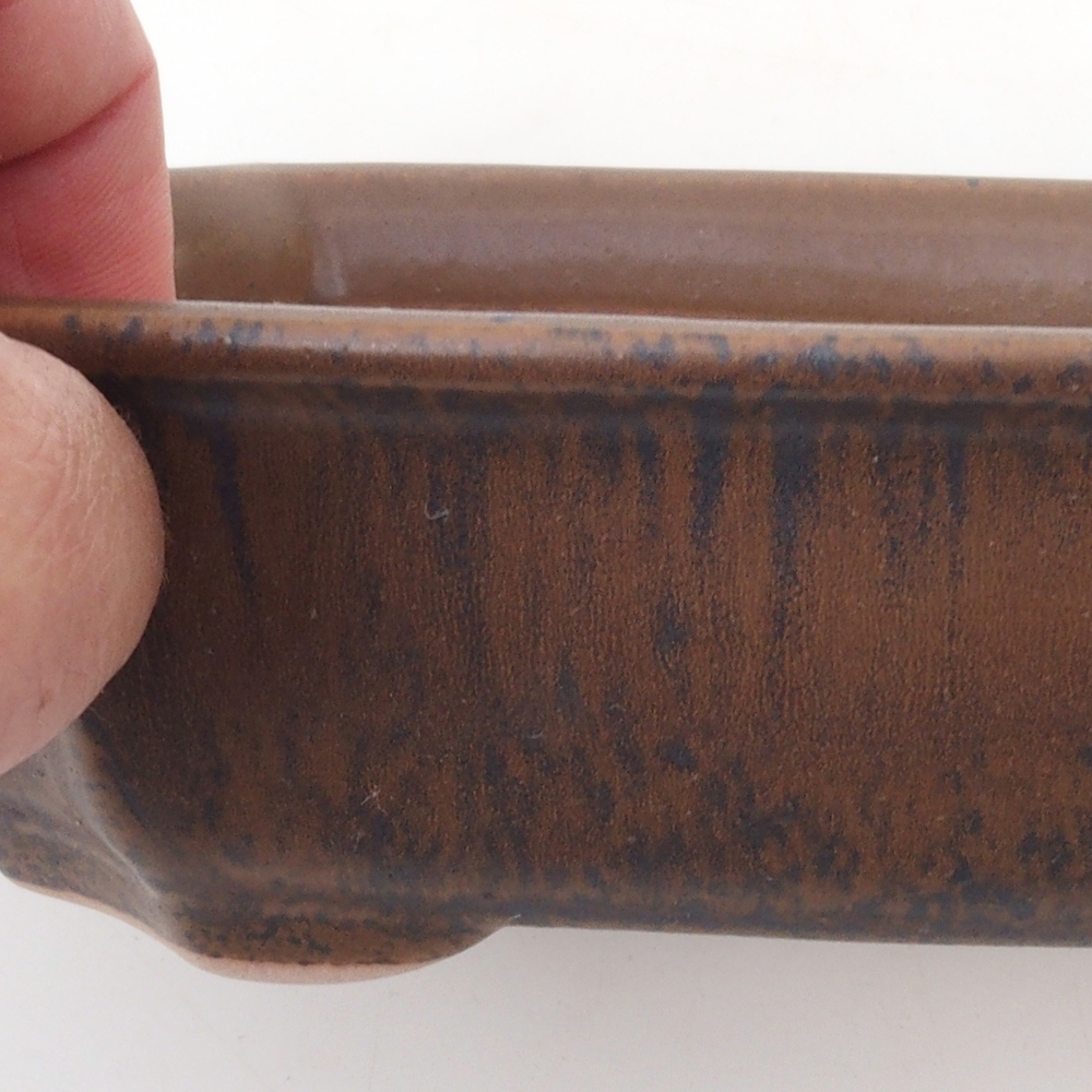 Bonsai miska H03 – 16,5 x 12 x 4,5 cm. - hnedá