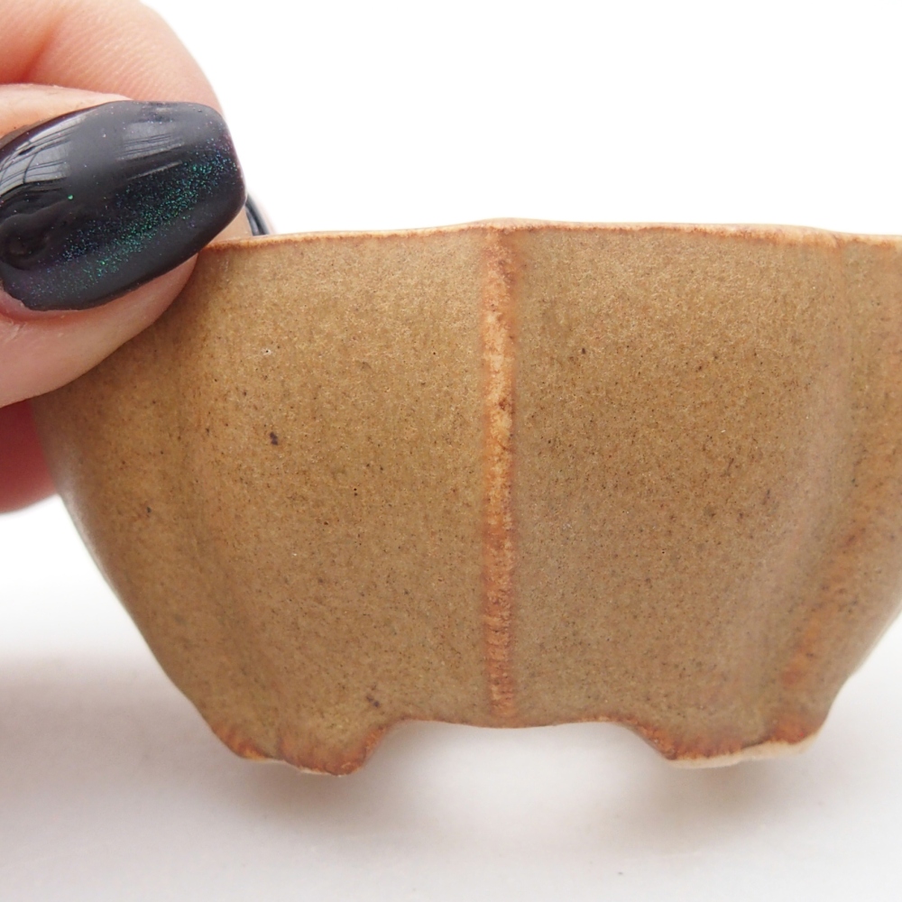 Mini bonsajová miska 7 x 5 x 3 cm, hnedá