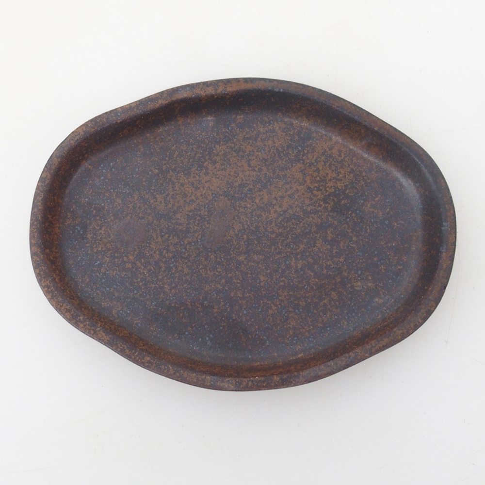 Keramická podmiska H05 -11 x 8,5 x 1 cm - hnedá