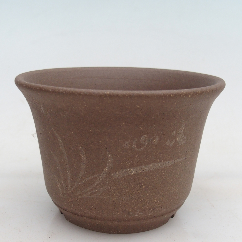 Keramická miska na bonsaje 9,5 x 9,51 x 6,5 cm, farba béžová