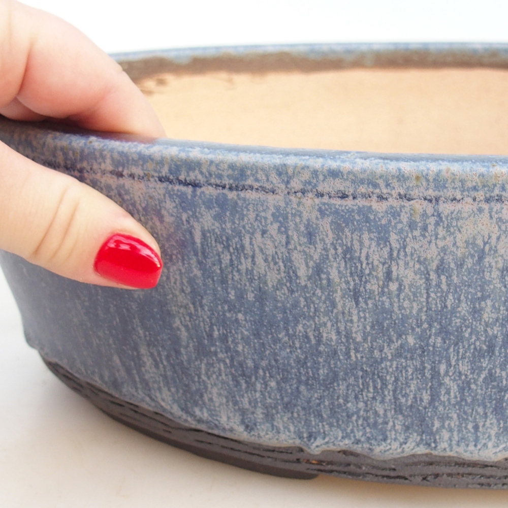 Miska na bonsaj 33 x 26,5 x 9,5 cm , farba modrá