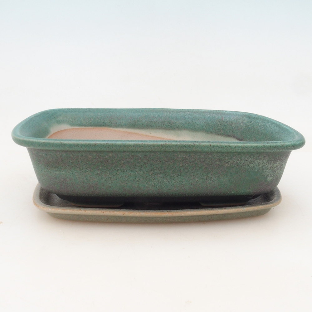 Bonsai miska + podmiska H02 - 19x13x5 cm
