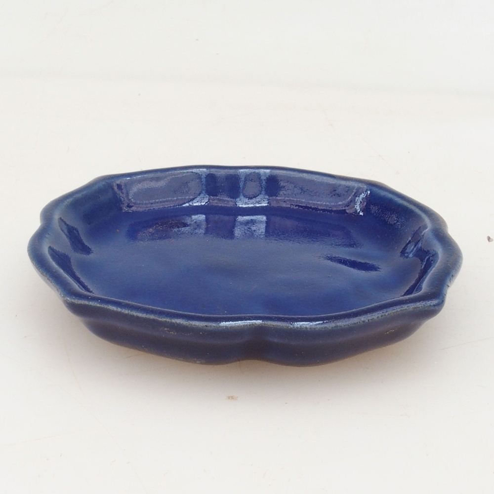 Keramická podmiska H95 - 8 x 8 x 1 cm - modrá
