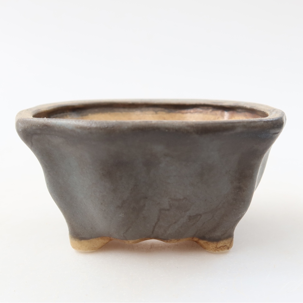 Keramická miska na bonsai 7,5 x 7 x 3,5 cm, farba modrá