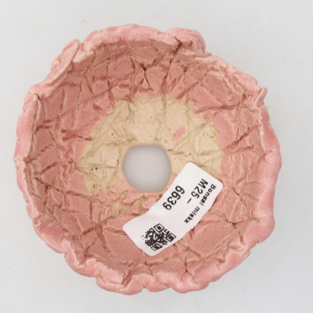 Keramická mušľa 9 x 8,5 x 5 cm , farba ružová