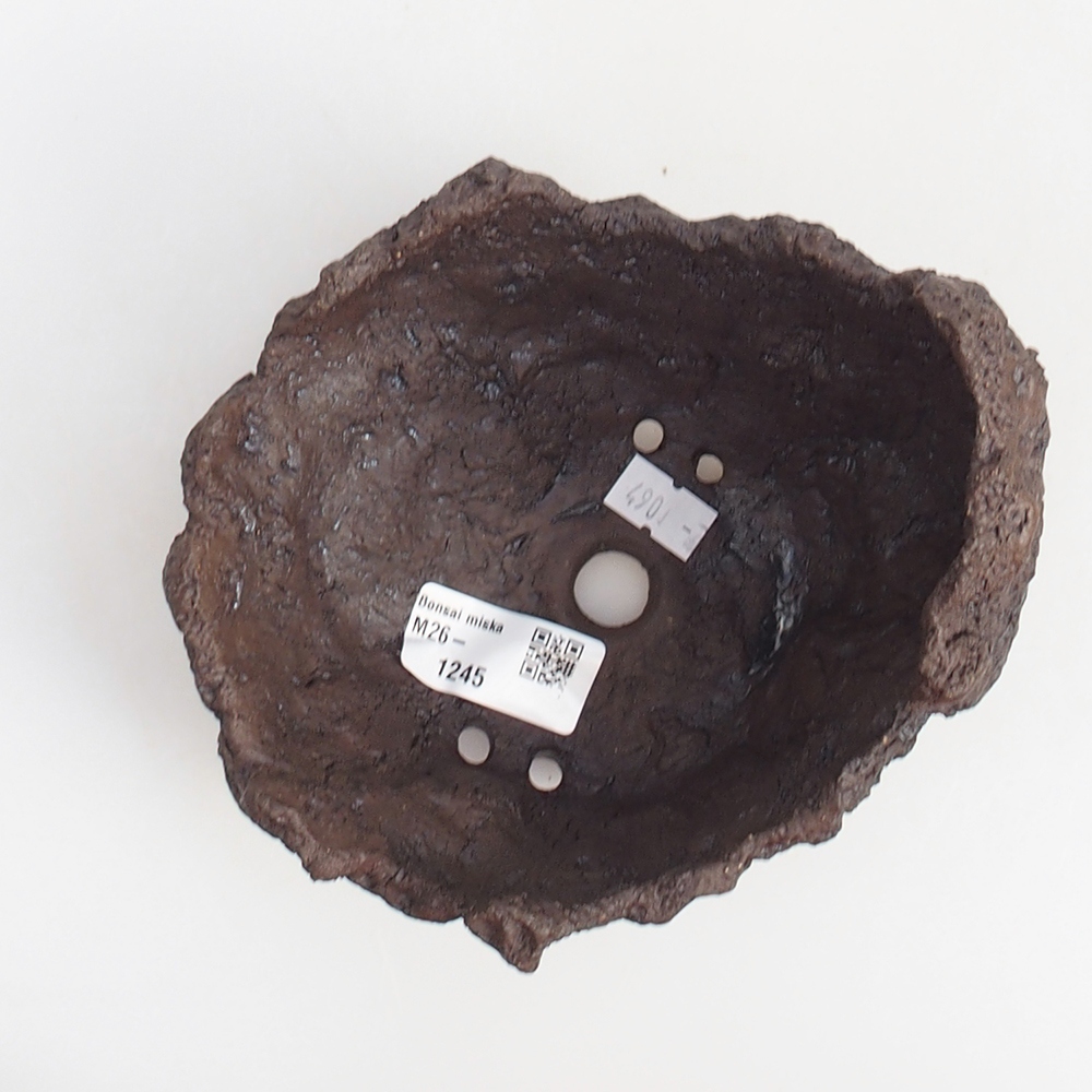 Keramická mušľa 14 x 13 x 13 cm , farba hnedá