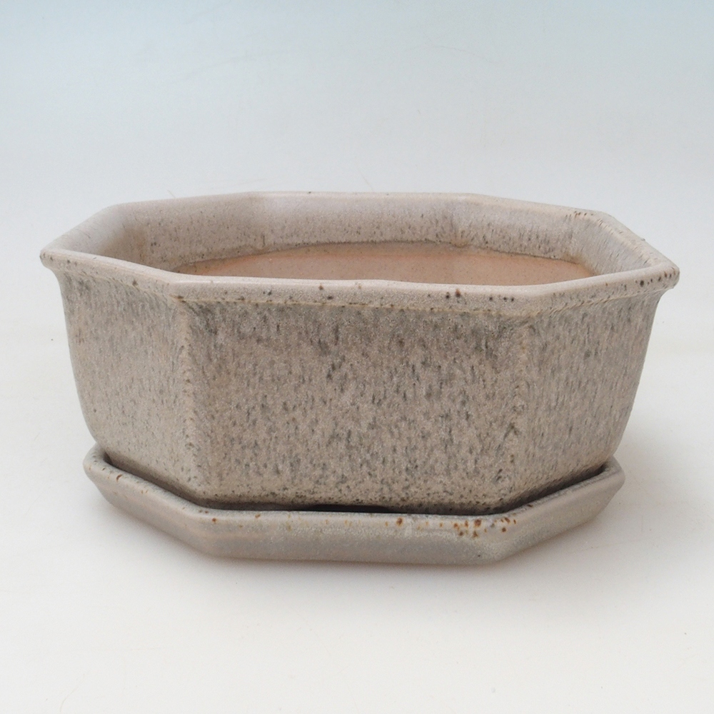 Bonsai miska + podmiska H01 - 12x9x5 cm