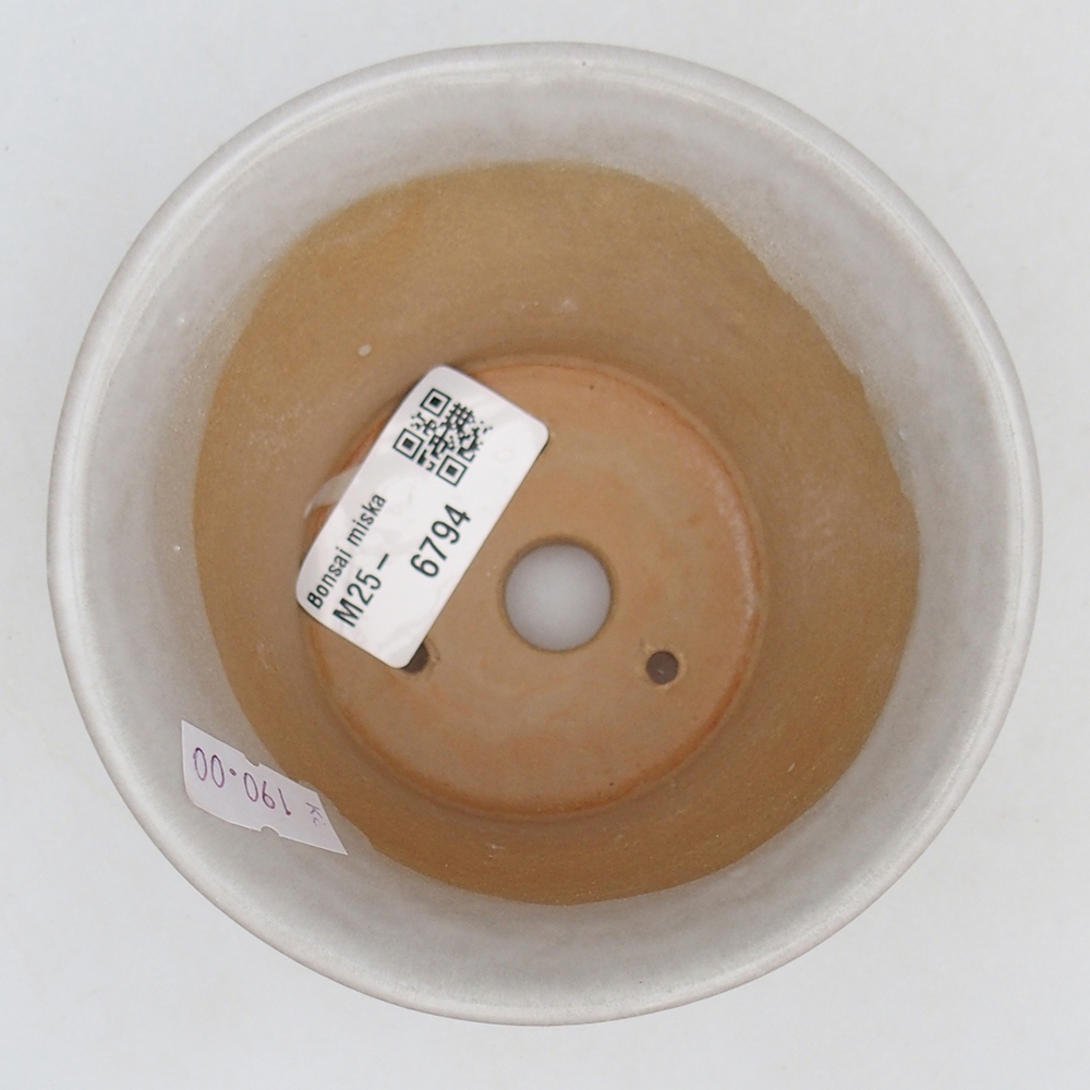Keramická miska na bonsaje 11 x 11 x 7 cm, biela