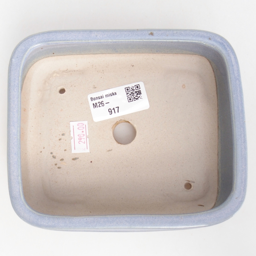 Keramická bonsajová miska 14,5 x 12,5 x 4,5 cm, farba modrá
