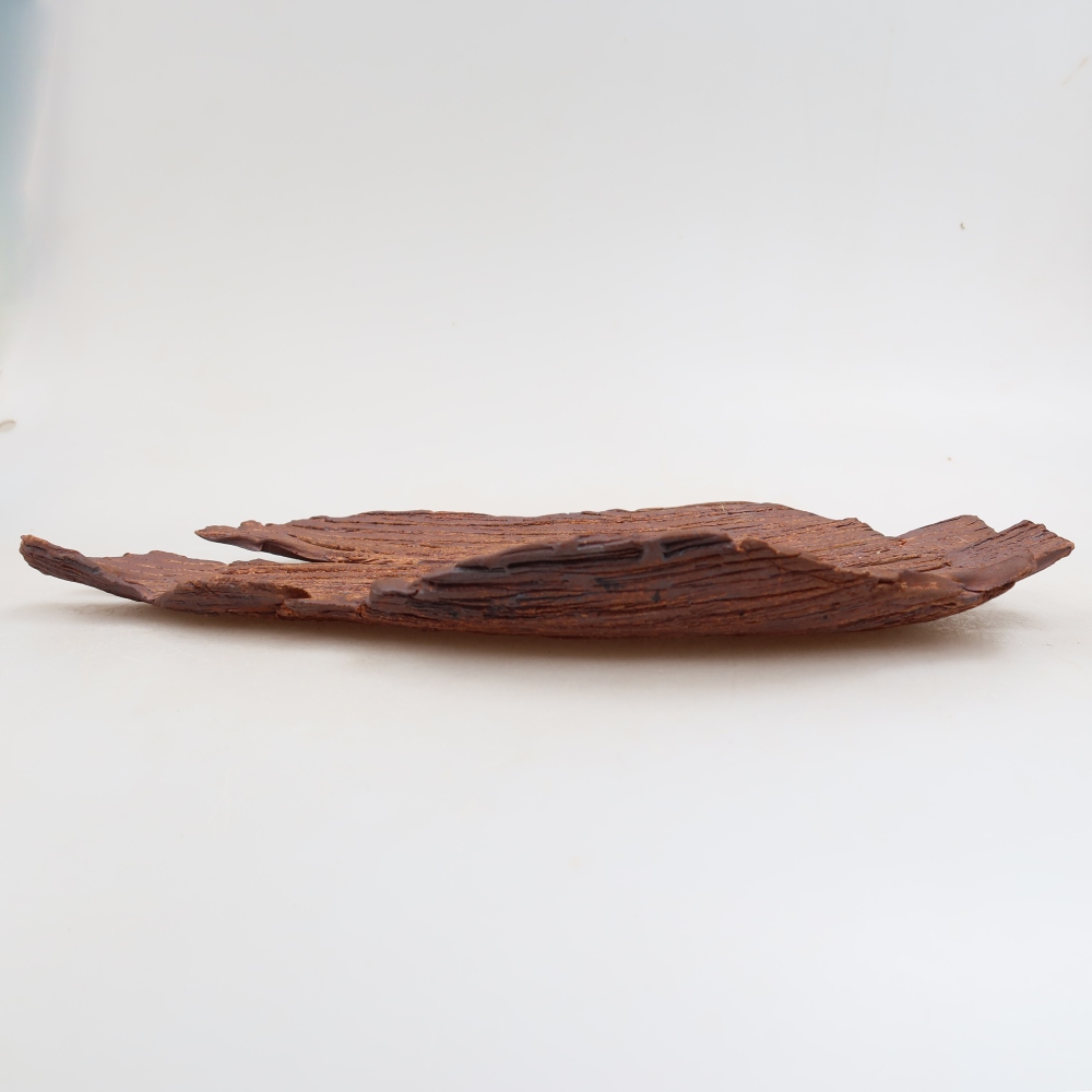 Keramická škrupina  30,5 x 18 x 3,5 cm, farba hnedá