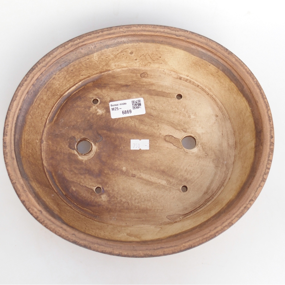 Keramická bonsajová miska 28 x 25 x 6 cm, ružová