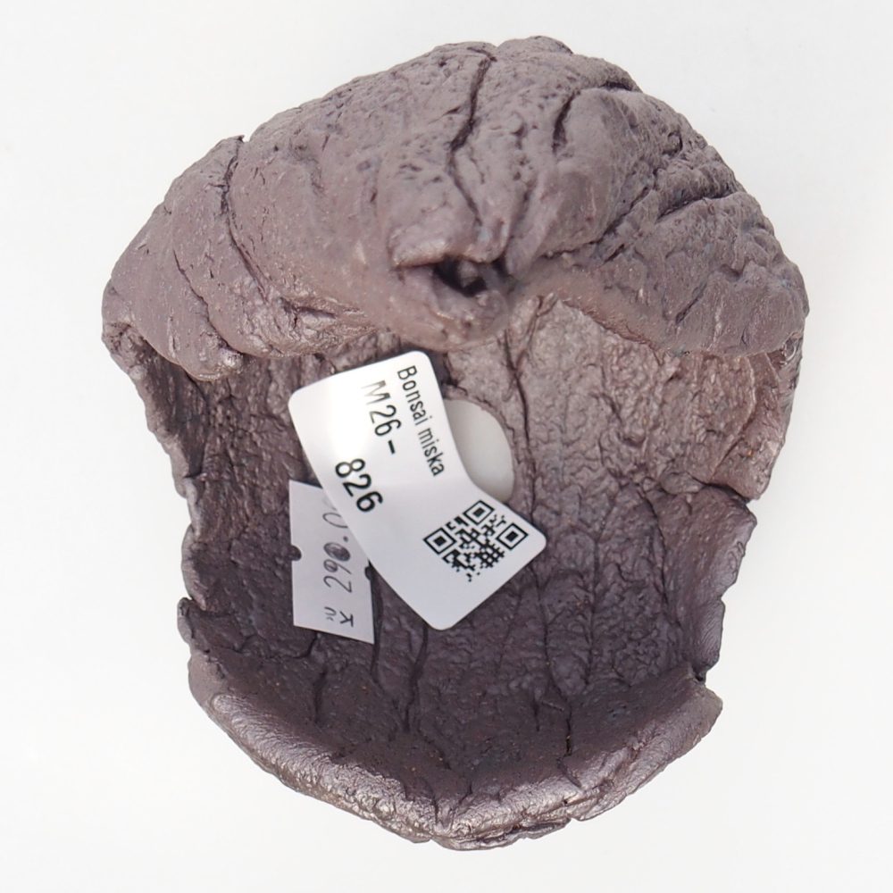 Keramická mušľa 8 x 8 x 12,5 cm , kovová farba