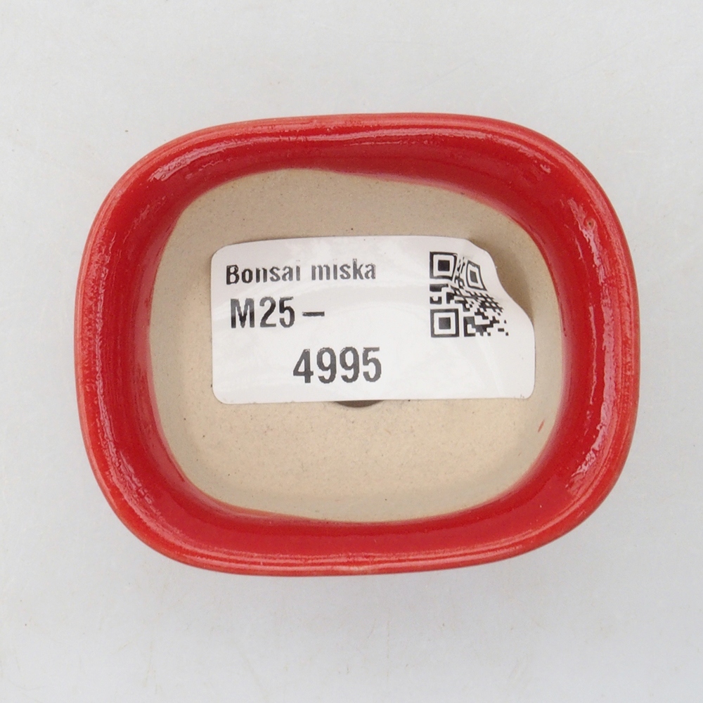 Mini bonsai miska 5,5 x 4,5 x 3 cm, farba červená