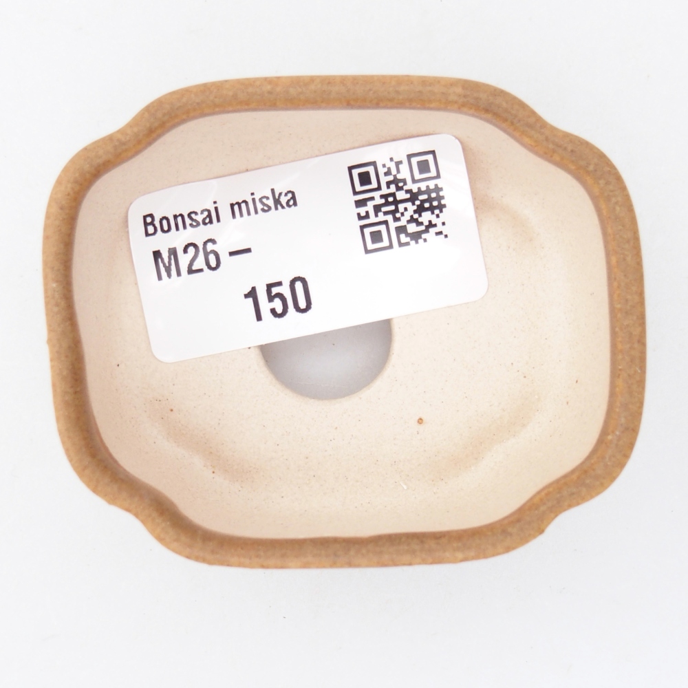 Mini bonsajová miska 6 x 5 x 3 cm, hnedá