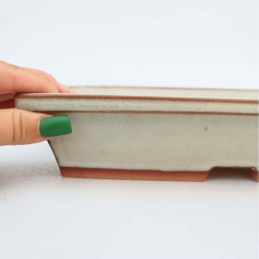 Keramická miska  26 x 19,5 x 5,5 cm, farba béžová