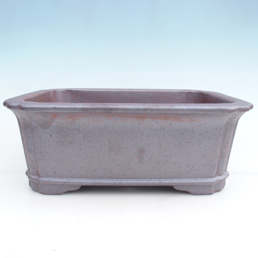 Keramická bonsajová miska 36 x 28 x 13 cm, farba kovu