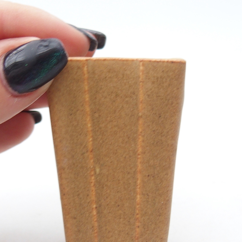 Mini bonsajová miska 3,5 x 3,5 x 5,5 cm, hnedá