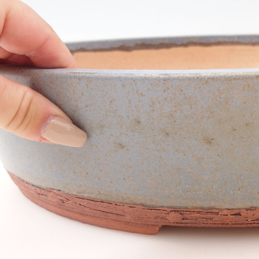 Miska na bonsaj 33 x 26 x 8 cm , farba modrá