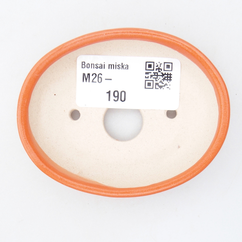 Mini bonsajová miska 7,5 x 6 x 2 cm, oranžová