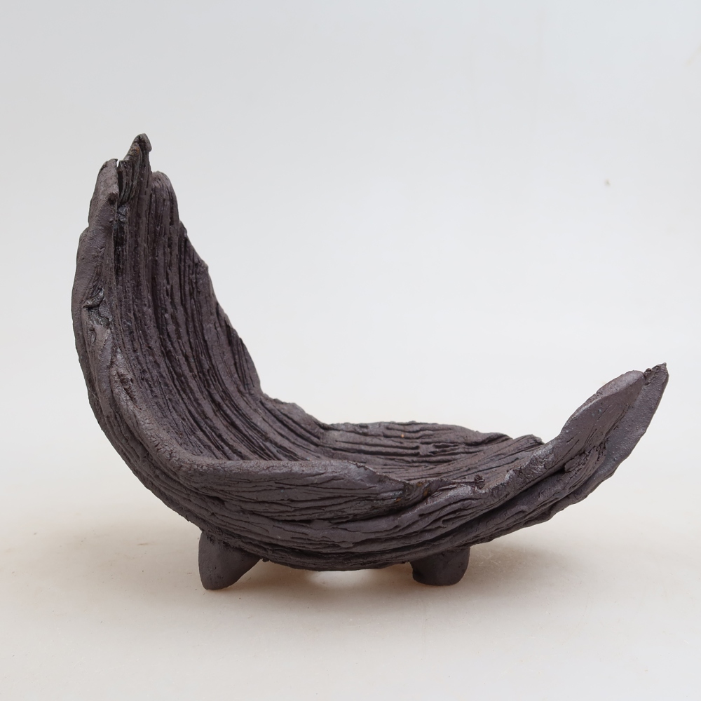Keramická škrupina  14,5 x 11 x 12,5 cm, farba hnedá