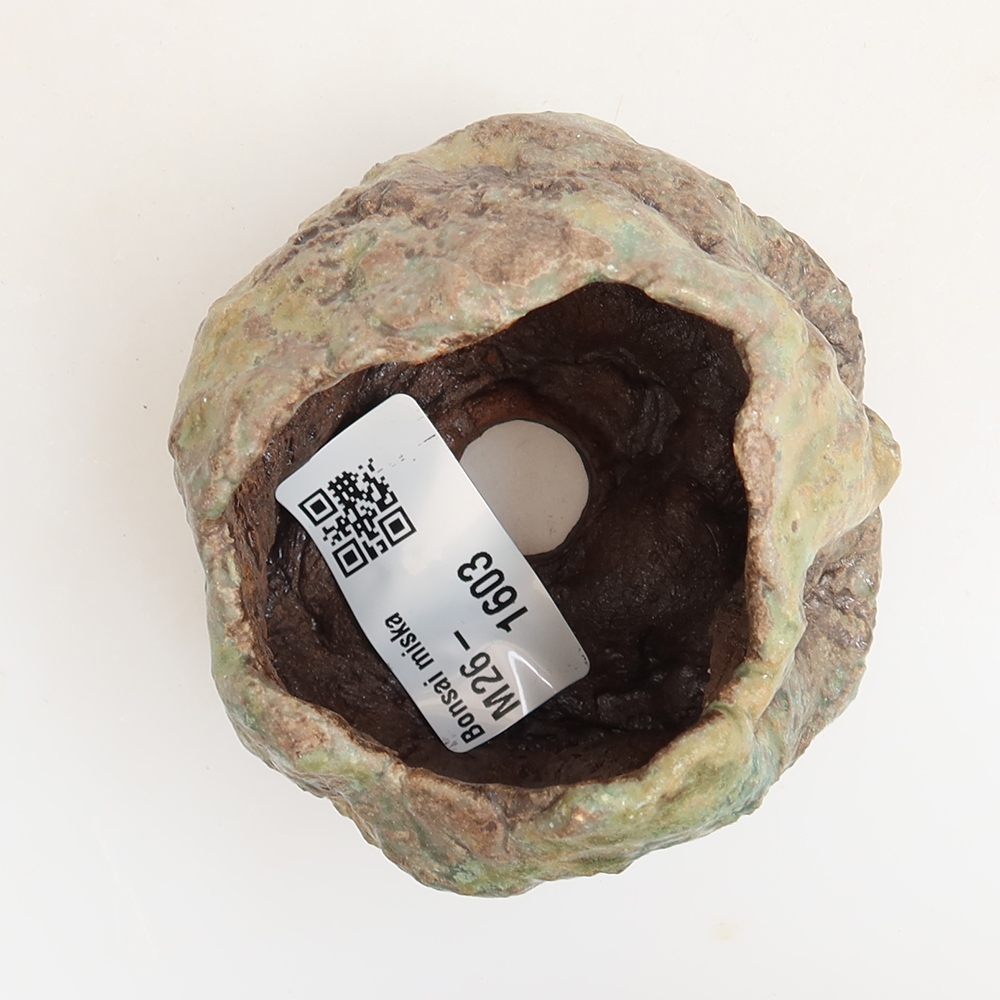 Keramická škrupina  5,5 x 4,5 x 6 cm, farba zelená