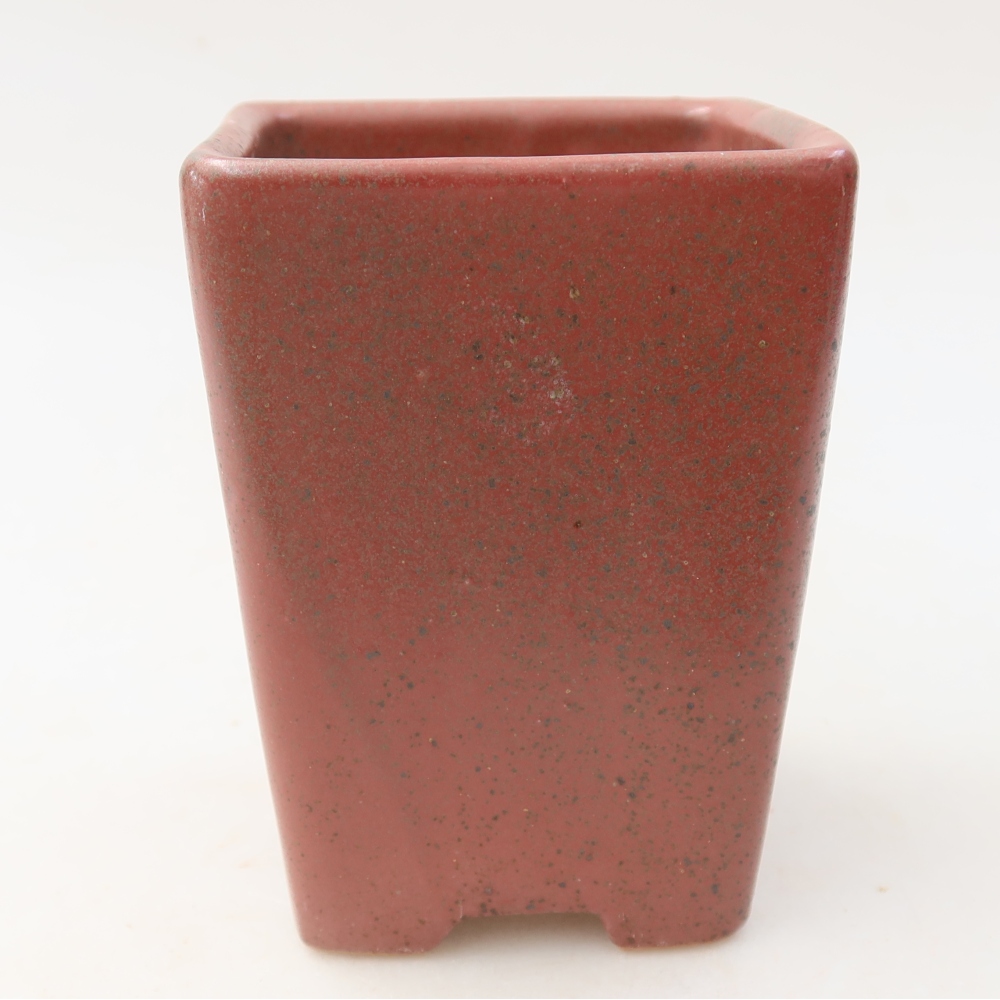 Keramická miska na bonsaje 7,5 x 7,5 x 10,5 cm, farba ružová