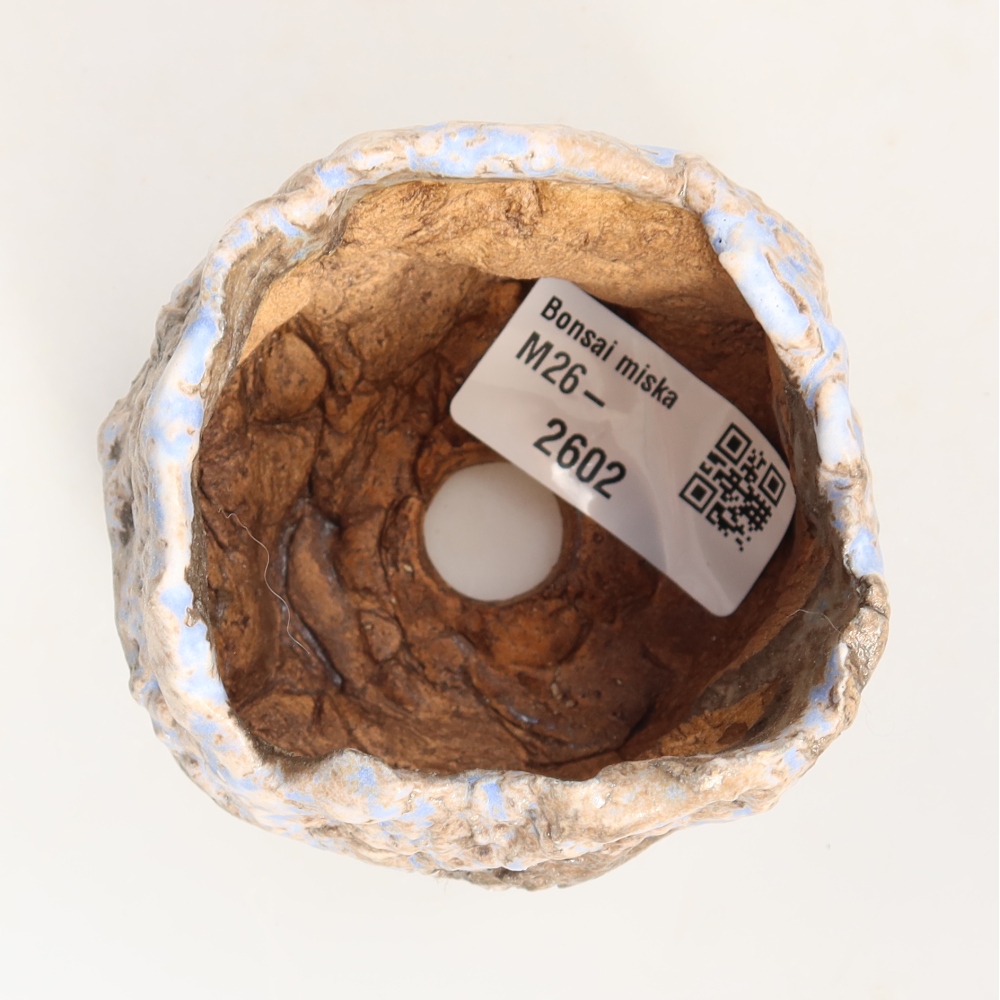 Keramická škrupina  7 x 7 x 6 cm, farba modrohnedá