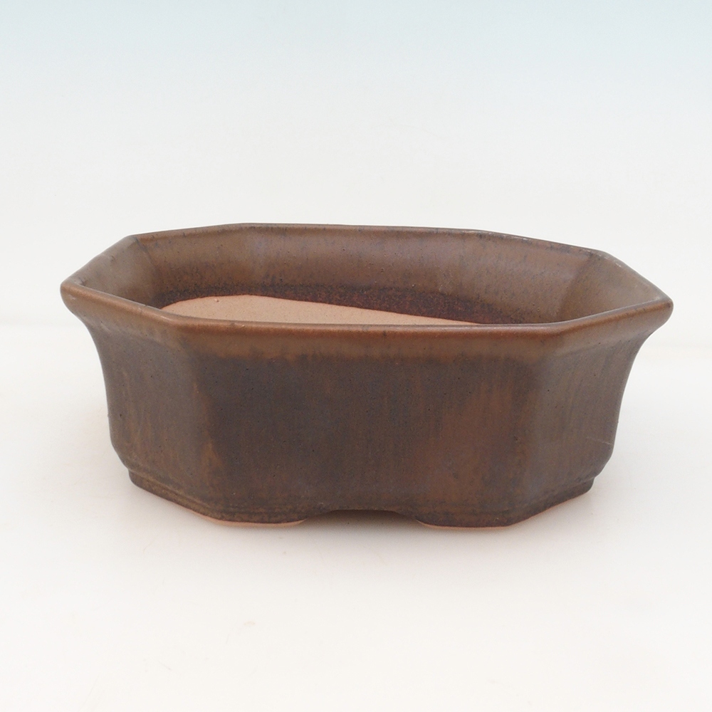 Bonsai miska H14 - 17,5 x 17,5 x 6 - hnedá