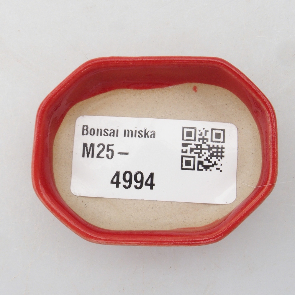 Mini bonsai miska 5,5 x 4 x 1,5 cm, farba červená